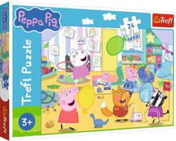 Trefl Puzzle Trefl 24 Maxi Peppa Pig pentru copii 3+ multicolor (14367) Puzzle