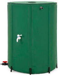 Brius Rezervor pliabil pentru colectarea apei de ploaie, 500 L, PVC 1000D, cu 2 robinete si sistem preaplin, verde (GA-0272)