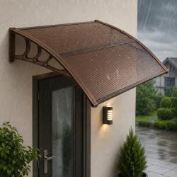 Brius Copertina protectie usa si fereastra, policarbonat cu protectie UV, 150 x 80 cm, maro transparent (HA-7476)