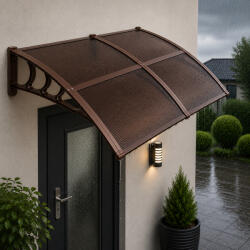 Brius Copertina dubla protectie usa si fereastra, policarbonat cu protectie UV, 200 x 100 cm, maro transparent (HA-7478)