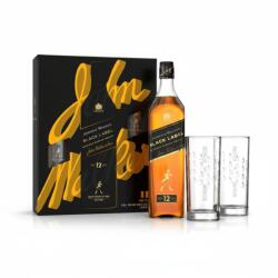 Johnnie Walker Whisky Johnnie Walker Black Label 12 YO + 2 pahare 0.7L