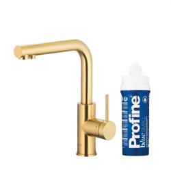 Armatura Duero Pure Basic baterie de bucatarie cu filtru pe picior aur/aur vechi 6623-913-39 (662391339)