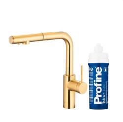 Armatura Duero Pure Basic baterie de bucatarie cu filtru pe picior aur/aur vechi 6623-113-39 (662311339)