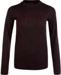 Endurance Tricou pentru femei Yalia Seamless Wool Print LS Baselayer Dark Purple L/XL