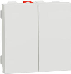 Schneider Electric Intrerupator dublu cap scara 2M Noua Unica alb NU321318 (NU321318)