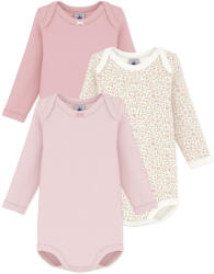 Petit Bateau Body pentru copii LOT BODIES X 3 Petit Bateau roz 3 luni