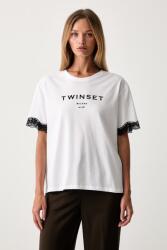 Twinset t-shirt pamut - fehér XL