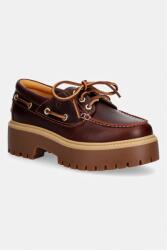Timberland mokaszin női bőr - barna Női 39.5 - answear - 61 990 Ft