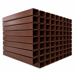  Barna Porfestett zártszelvény oszlop 60x40-es, 2300 mm