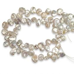  Margele Perle Cultura Albe Keishi 8-12x9-12 mm Lungime Sirag 39 cm