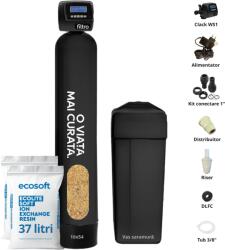 FILTRO Stație dedurizare automată, Clack WS1 PROSOFT, rășină Ecolite S, valvă volumetrică premium, tank simplex 10x54, debit 2.5 m3/oră, 37 litri rasină incl (CLACK-WS1-1054-ECOLITES)