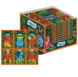 Vidal Vidas Gyümölcs ízű gumicukor - Jungle Jelly 726g (11x6 Db-os)