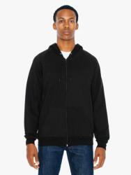 American Apparel AA5497 UNISEX CALIFORNIA FLEECE CIPZÁRAS KAPUCNIS PULÓVER, S-es méret (aa5497bl-s)