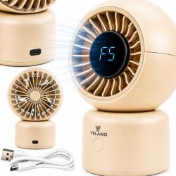 Velano Asztali Ventilátor Akkumulátoros Asztali Ventilátor Vezeték Nélküli Csendes Usb-c (VELWEBS0010)