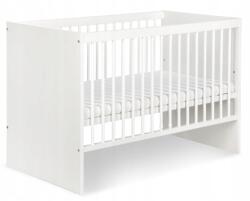Klupś Meble Dziecięce Fából készült kiságy Klupś-Hen Karolina I 60 x 120 cm fehér (4120)
