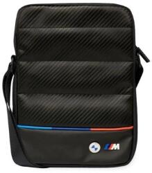 BMW Geanta universala din piele BMW Carbon & Nylon Tricolor compatibila cu dispozitive de pana la 10 inch, Negru (3666339046750)
