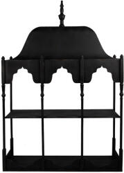Clayre & Eef Raft perete metal negru 102x25x157 cm (5Y1388) Raft