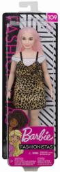 Mattel Papusa Barbie Fashionista cu Parul Roz (MTFBR37_FXL49) Papusa Barbie