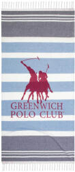 Greenwich Polo Club Prosop De Plajă Pareo Bumbăcită Albastru Deschis Cu Franjuri 170x80cm 267801703843 (267801703843) Prosop