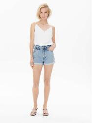 Only Onlcuba Femei Talie înaltă Pantaloni scurți Light Blue 15200196 (15200196)