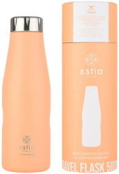 Estia Home Art Travel Flask Save the Aegean Reciclabil Sticlă Termos Oțel inoxidabil Fără BPA 500ml Peach fuzz 01-23447 (01-23447)