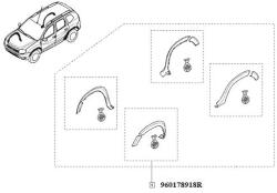 Original Renault Kit protectii aripi fata stanga ORIGINAL RENAULT 960178918R (960178918R)