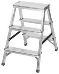 Strend Pro Scara aluminiu, 2 tronsoane, 2 trepte, platforma, max 125 kg, 0.65 m, Strend Pro (251096) - evelise