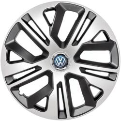 AutoHelix MSA Set 4 Capace Roti 14 inchi (R14) Raven Gri-Negru, Compatibile Cu Volkswagen (1642)
