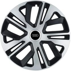 AutoHelix MSA Set 4 Capace Roti 14 inchi (R14) Raven Gri-Negru, Compatibile Cu Audi (1646)