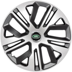 AutoHelix MSA Set 4 Capace Roti 14 inchi (R14) Raven Gri-Negru, Compatibile Cu Land Rover (1693)