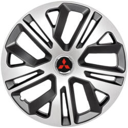 AutoHelix MSA Set 4 Capace Roti 14 Inchi (R14) Raven Gri-Negru, Compatibile Cu Mitsubisi (1709)