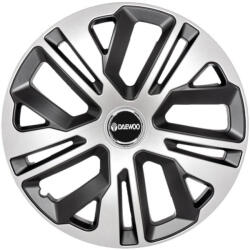 AutoHelix MSA Set 4 Capace Roti 14 inchi (R14) Raven Gri-Negru, Compatibile Cu Daewoo (1661)
