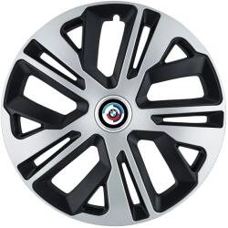 AutoHelix MSA Set 4 Capace Roti 14 inchi (R14) Raven Gri-Negru, Compatibile Cu BMW (21009-1649)