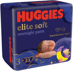Huggies Scutece chilotel de noapte Huggies Elite Soft Pants Overnight 3, 6-11 kg, 23 buc (5029053548159)