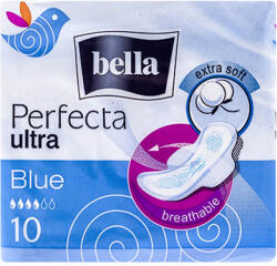 Bella Absorbante menstruatie Bella Perfecta Ultra Blue 4 picaturi cu aripioare 10 buc (5900516301125)