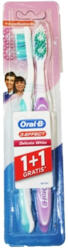 Oral-B Periuta de dinti Oral-B Delicate White 3Effect 40 Medium, 1+1 Gratis (3014260842093)