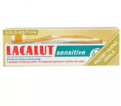 Lacalut Pasta de Dinti Lacalut Sensitive, 75 ml si Periuta de Dinti Gold Edition (MAG1019164TS)