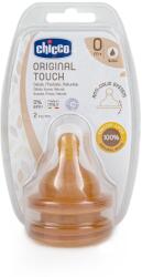 Chicco Set 2 tetine anti-colice, Chicco, Latex natural, Flux lent, 0m+ (8058664121878)