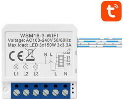 Avatto WSM16-W3 TUYA intelligens Wi-Fi fali kapcsoló (WSM16-W3)