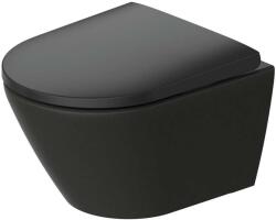 Duravit D-Neo - Toaletă suspendată, Rimless, DuraShield, antracit 258809AD00 (258809AD00)