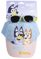 Cerda Детски комплект Cerda - Bluey & Bingo, шапка и слънчеви очила, 51 cm (2200010453) - ozone