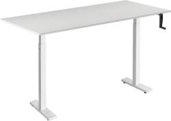 Alza Table ET3 Essential, fehér + asztallap, 140 × 80 cm, laminált, fehér tölgy (BUN)