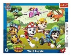 Trefl Puzzle in rama Trefl din 25 piese - Trucuri uimitoare pentru caini Puzzle