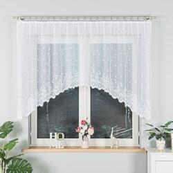 Markizeta Jacquard függöny, Markizeta, Karolina, Poliészter, 300 x 120 cm, Fehér (054160/FBL/001/300120/1)