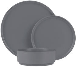 Berlinger Haus 18-darabos tányérkészlet, MATT GREY ASPEN 54382 (BH/10008)