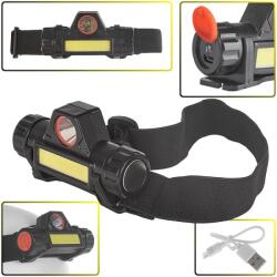 Keltin LED fejlámpa COB 3W+XPE 800mAh IP20 60759 (K02003)