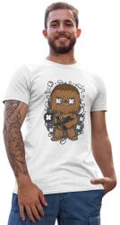D&B Férfi/Unisex Póló PC00030 Chewbacca Fehér-Méret 5XL (PC00030ChewbaccaWhite5XL)