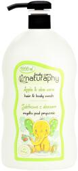 Naturaphy Tusfürdő és sampon 2in1 gyermekek részére alma és aloe vera Naturaphy 1000ml 30028 (5908311417171)