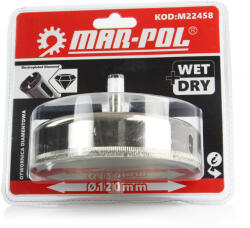 MAR-POL Gyémánt fúrókorona csempéhez 120mm 40063 (M22458)