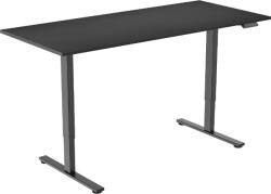 Alza Table ET2 Core fekete + 140 × 80 cm laminált fekete asztallap (BUN)